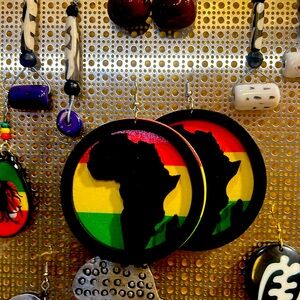 Africa large earrings